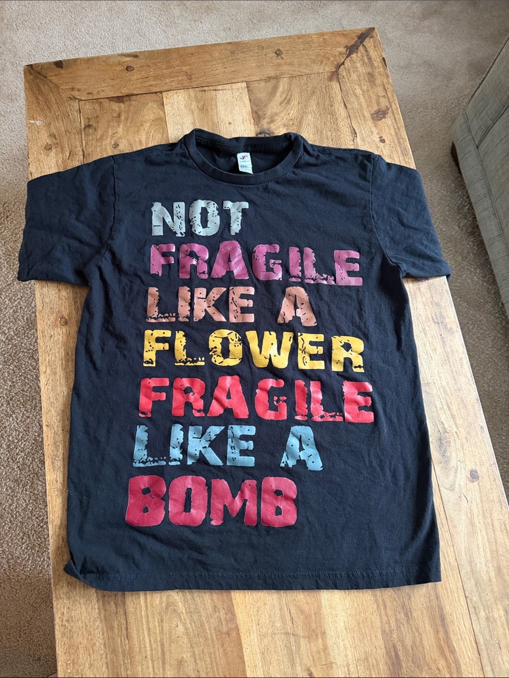 Medium size t-shirt funny